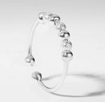 PERLES ARGENT | Bague anti-stress en acier inoxydable