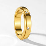 EVANIA | Bague anti-stress en acier inoxydable