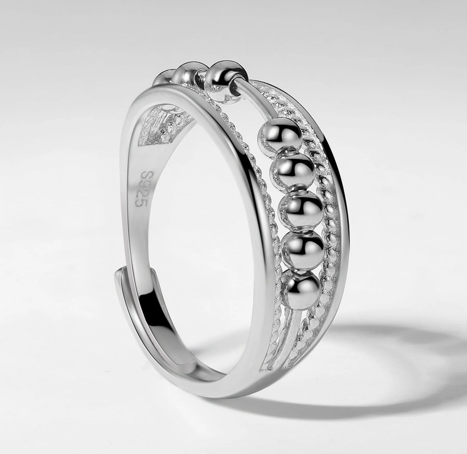 Lïa | Bague anti-stress en acier inoxydable