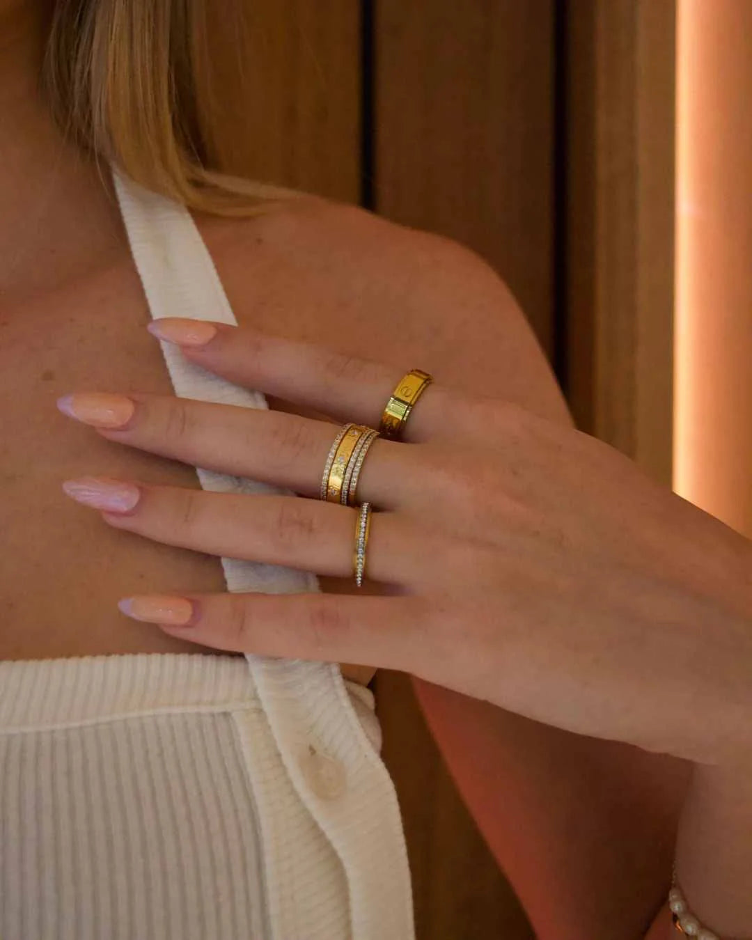 ALLEGRA | Bague anti-stress en acier inoxydable