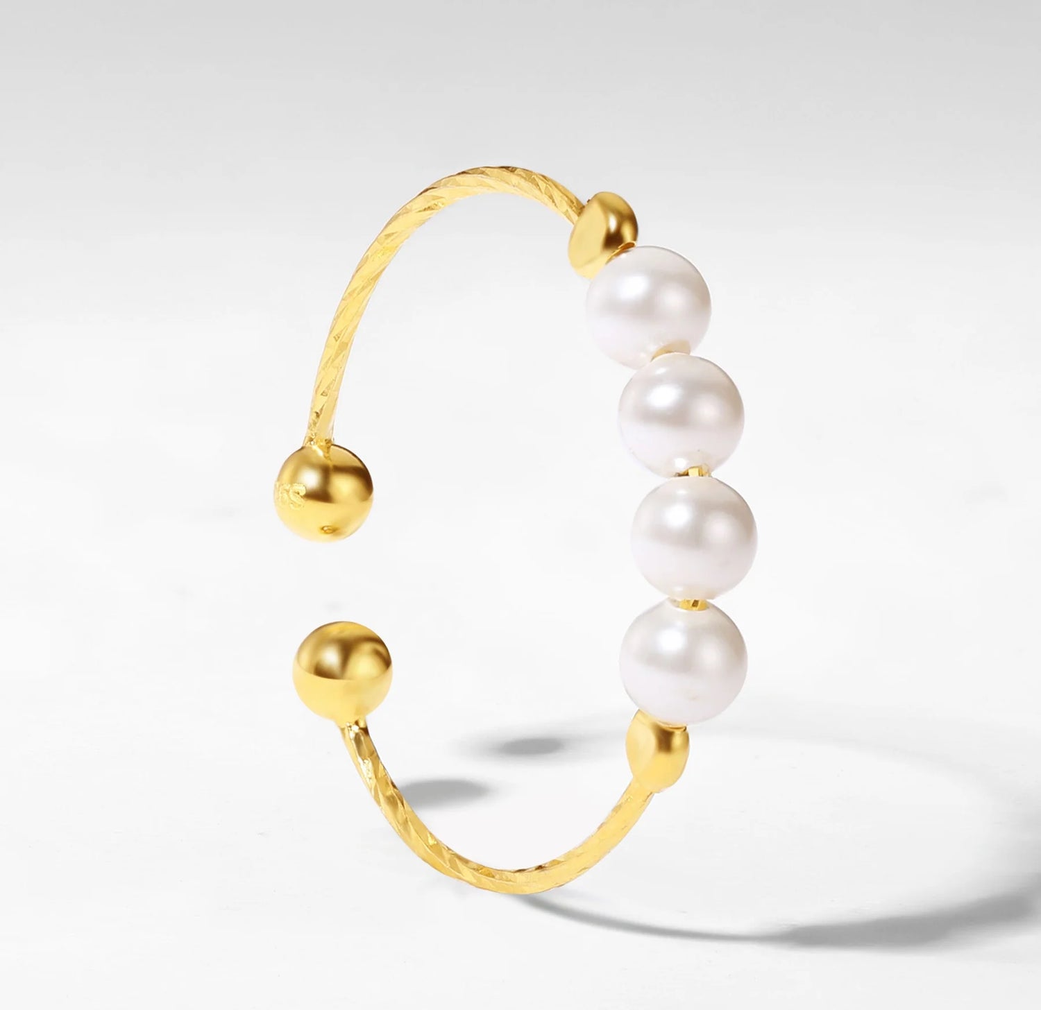 PERLES DUO | Bague anti-stress en acier inoxydable