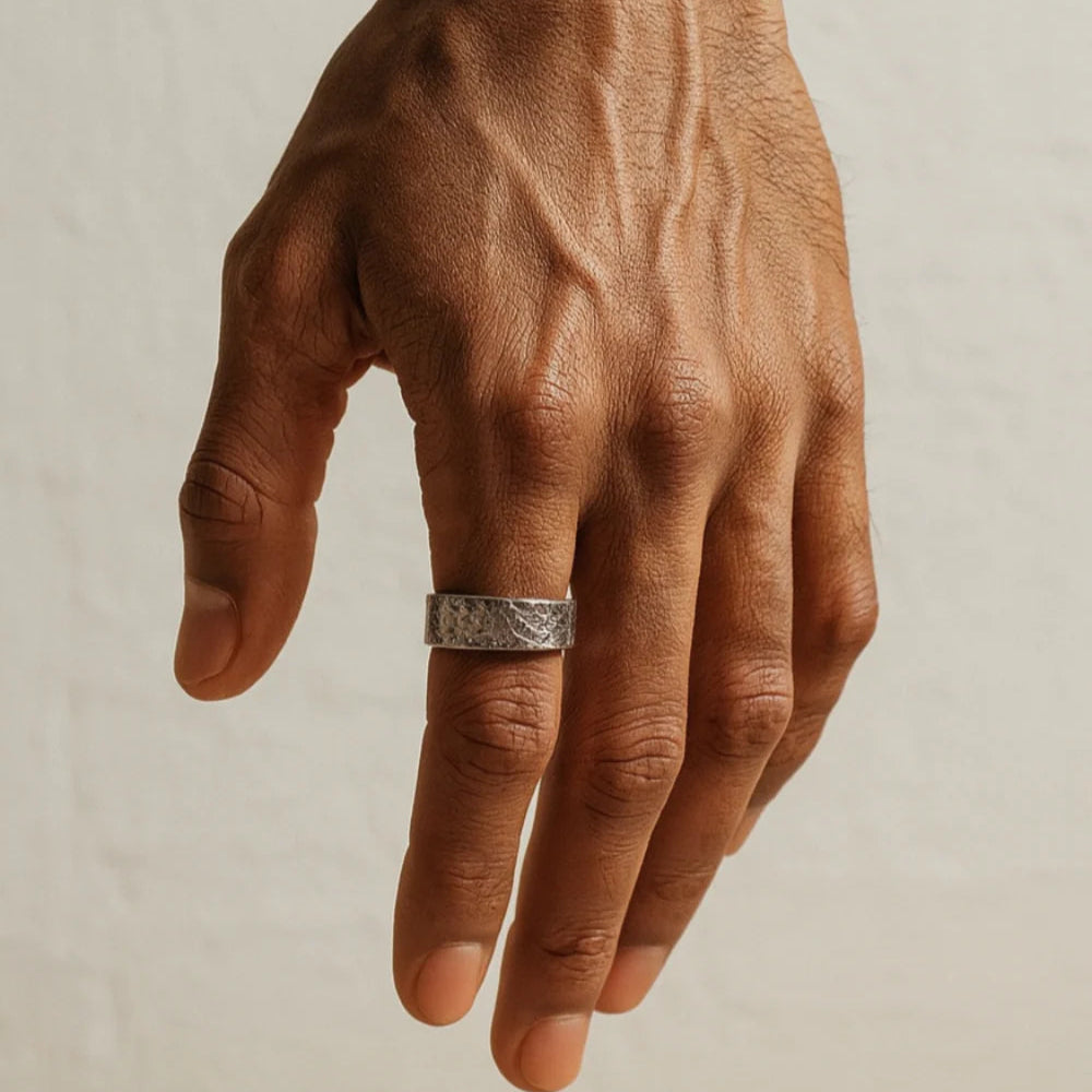 ALORÉ | Bague anti-stress en acier inoxydable