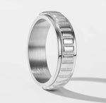 EVOKÉ | Bague anti-stress en acier inoxydable